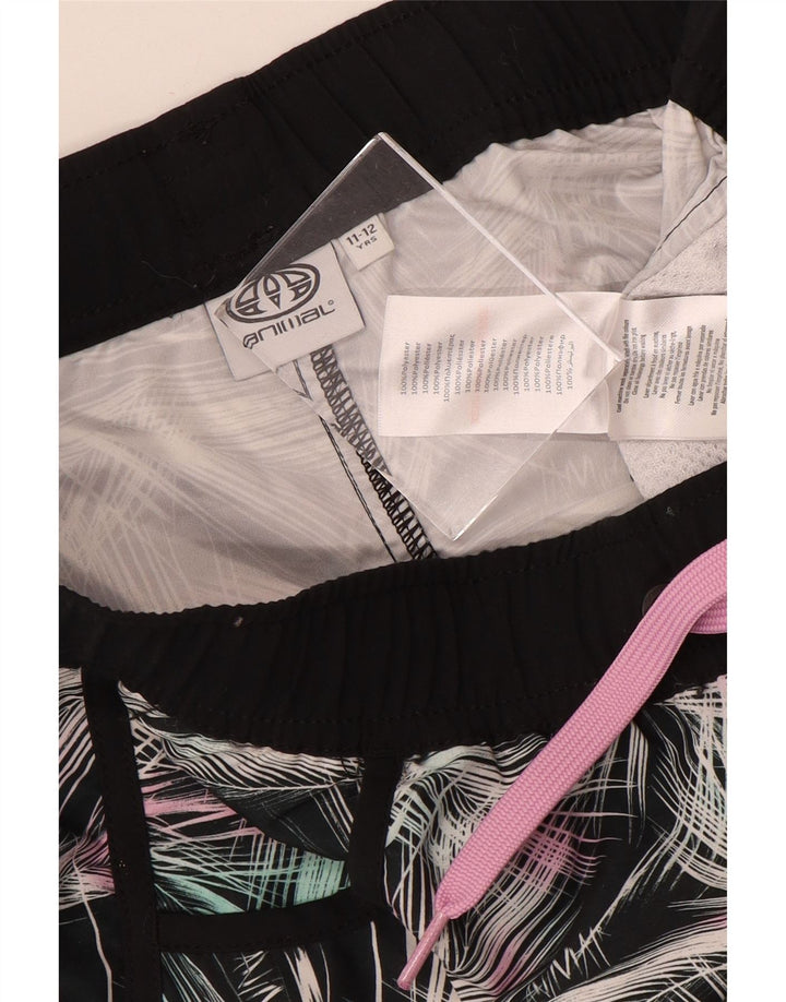 Pantalones cortos deportivos con estampado abstracto de animales para niña 11-12 años Multicolor