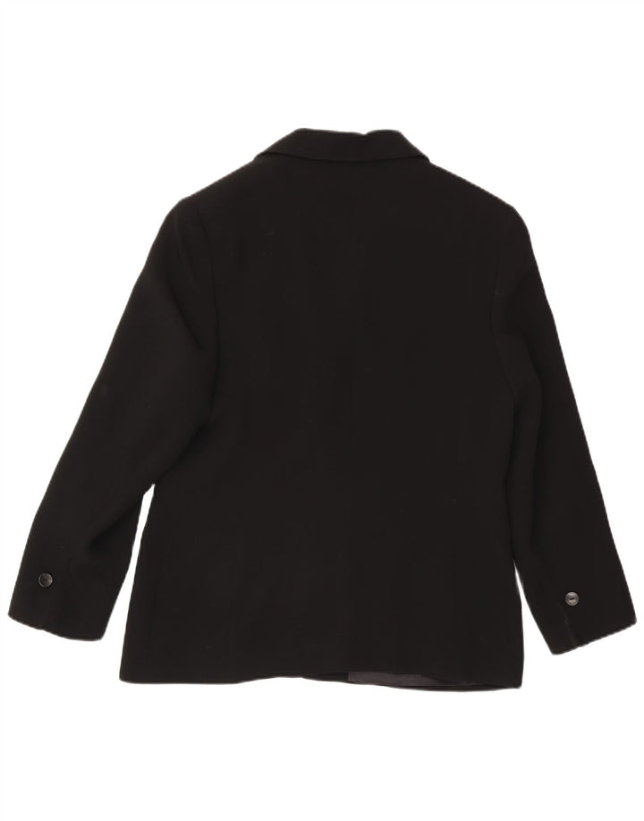 Marcona Chaqueta Blazer de 3 Botones para Mujer UK 46 Grande Poliéster Negro