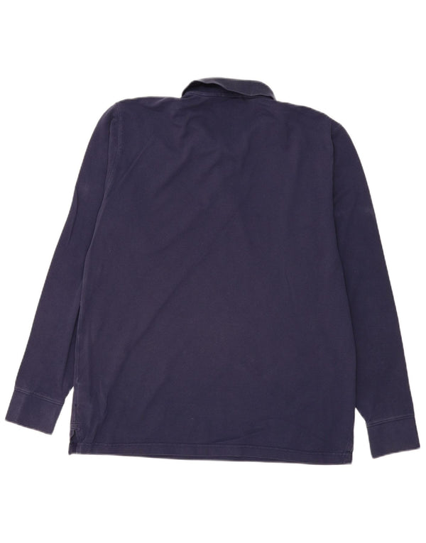 GANT Polo Regular De Manga Larga Para Hombre XL Azul Marino Algodón