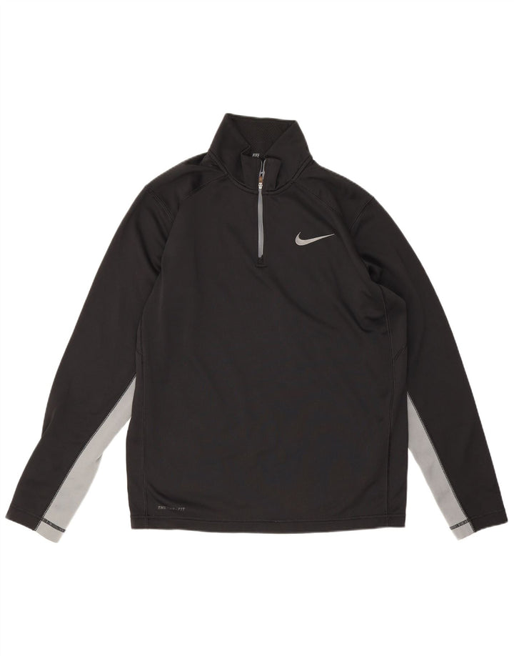 Nike - Camiseta de chándal Therma-Fit para hombre, talla mediana, color negro