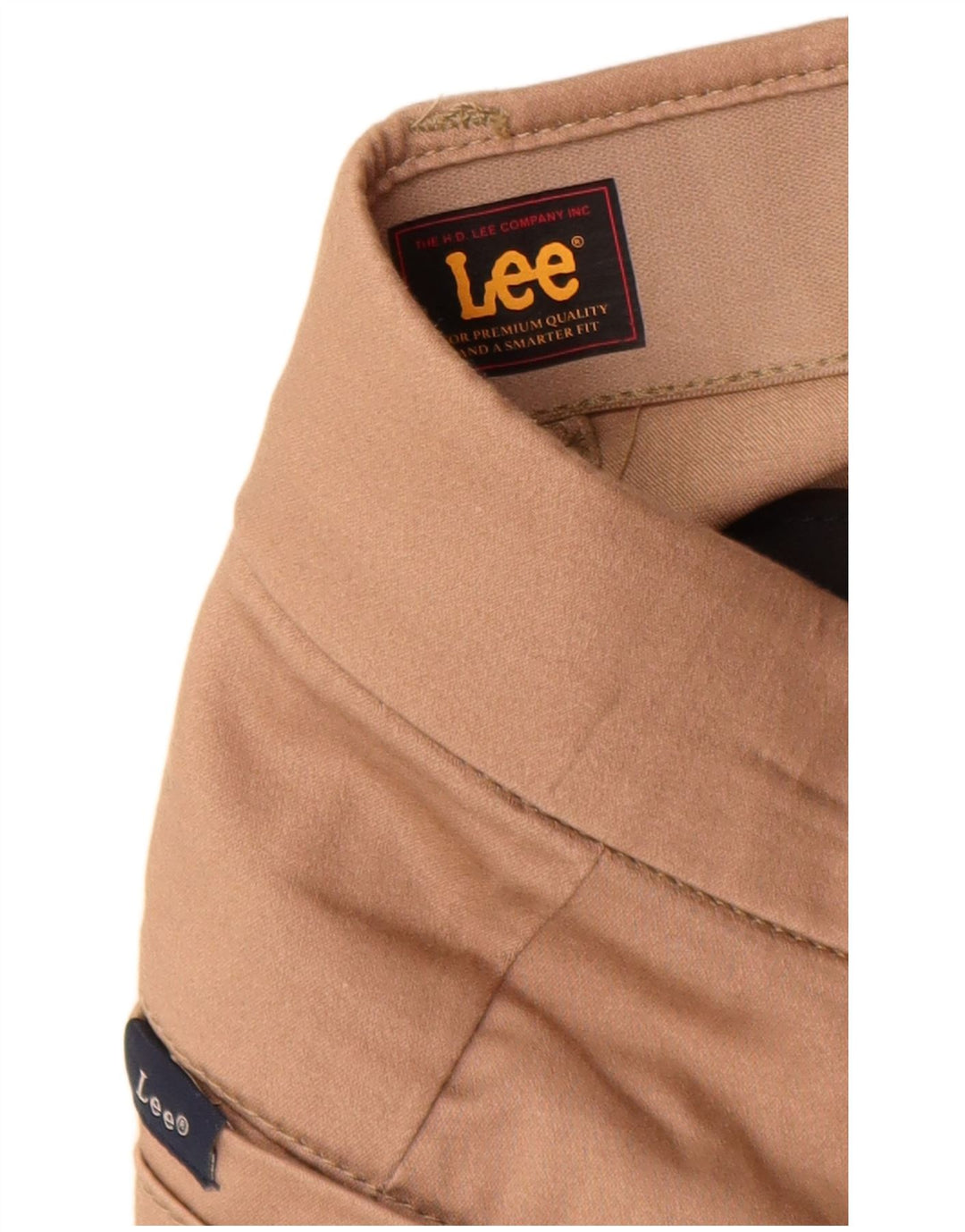 LEE Pantalones chinos rectos para mujer US 14 XL W34 L31 Algodón beige