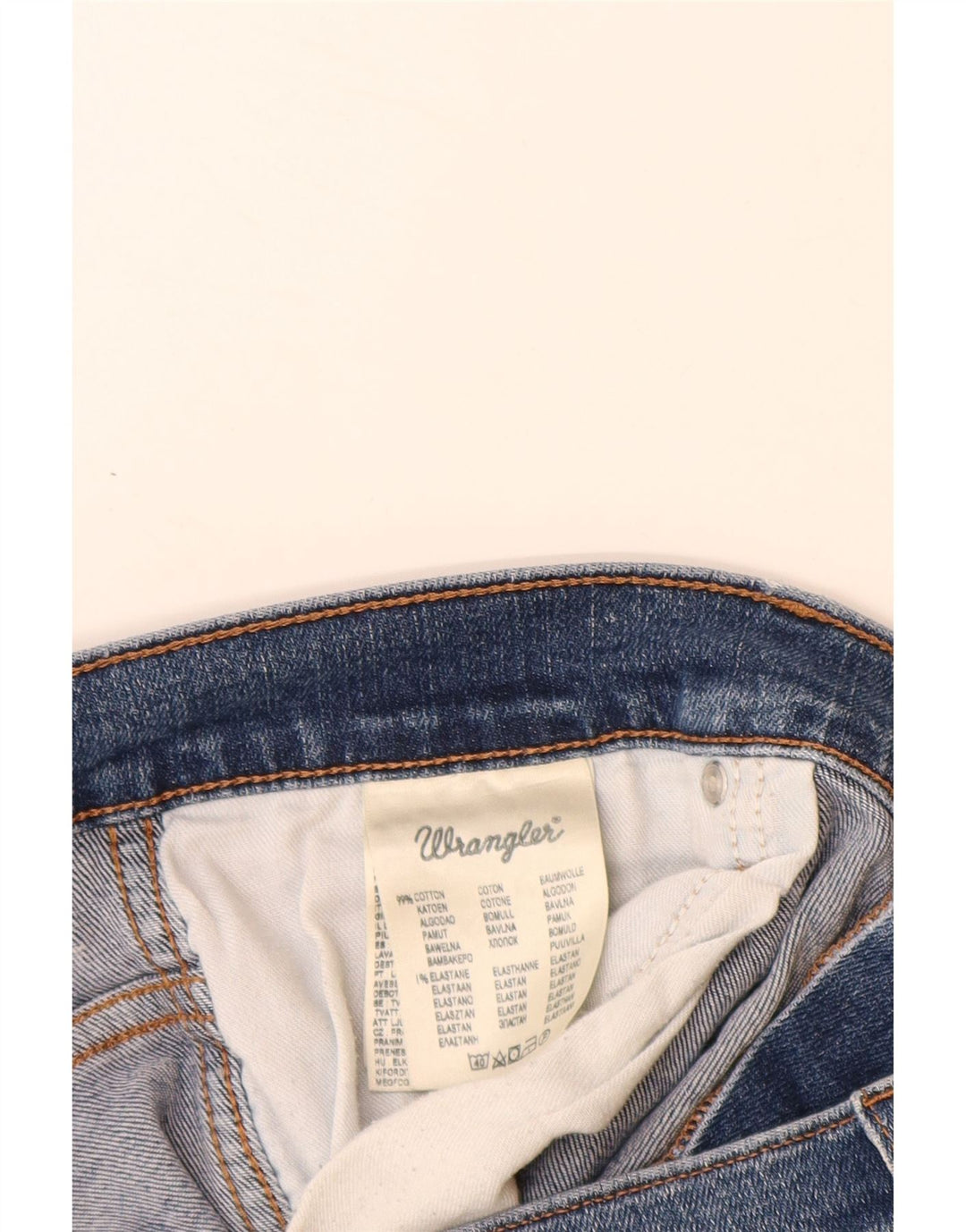 WRANGLER Vaqueros rectos Crank para mujer W36 L32 Algodón azul