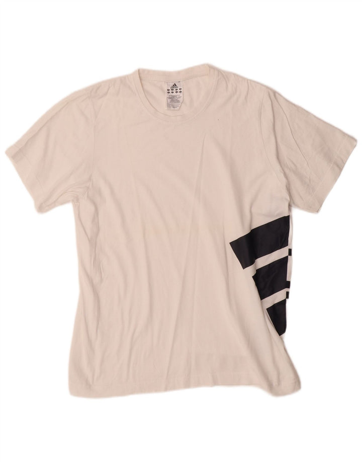 ADIDAS Camiseta gráfica para hombre Top Small White