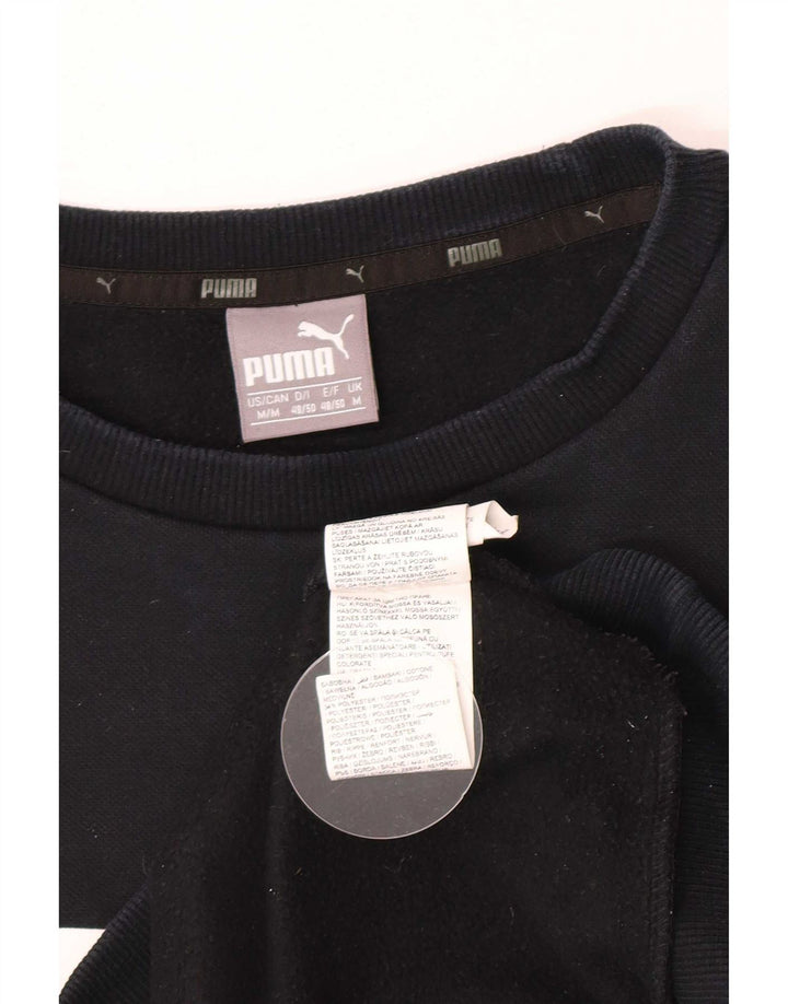 Puma Hombre Sudadera Gráfica Jumper Medium Negro Algodón