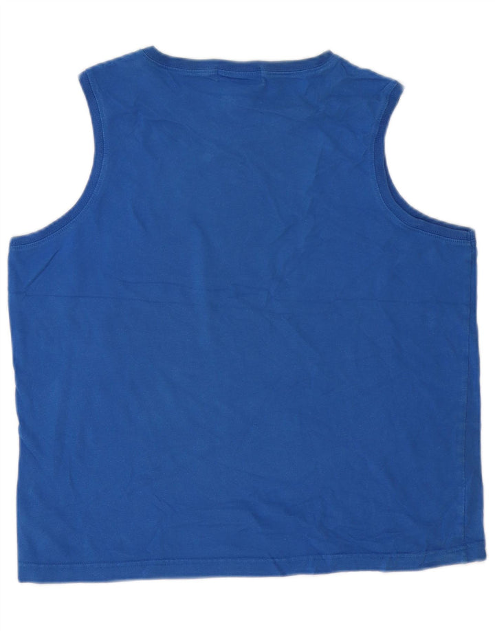 Eddie Bauer Camiseta sin mangas para mujer Reino Unido 16 Algodón azul grande