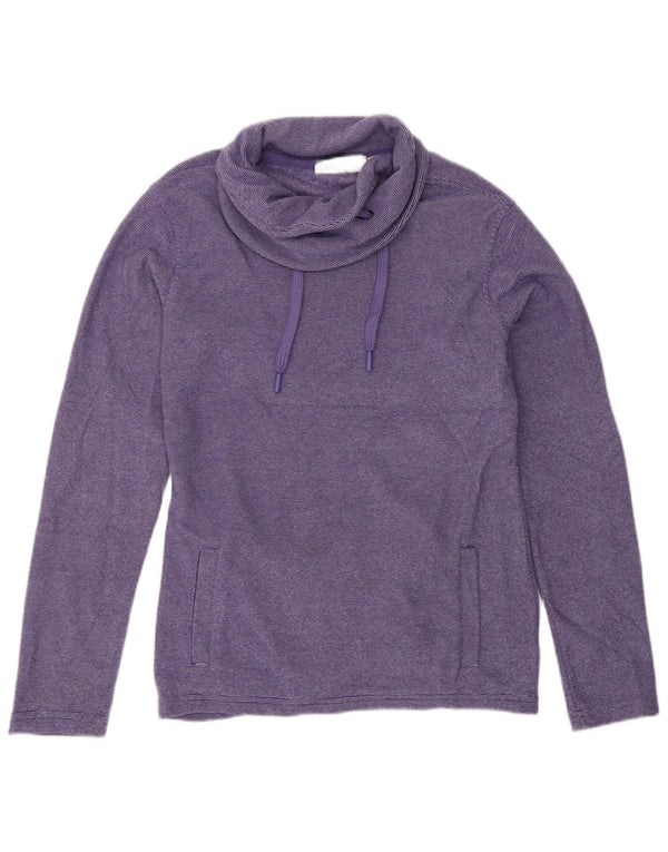 Jersey de forro polar para mujer Mountain Warehouse UK 40 Small Purple Pinstripe