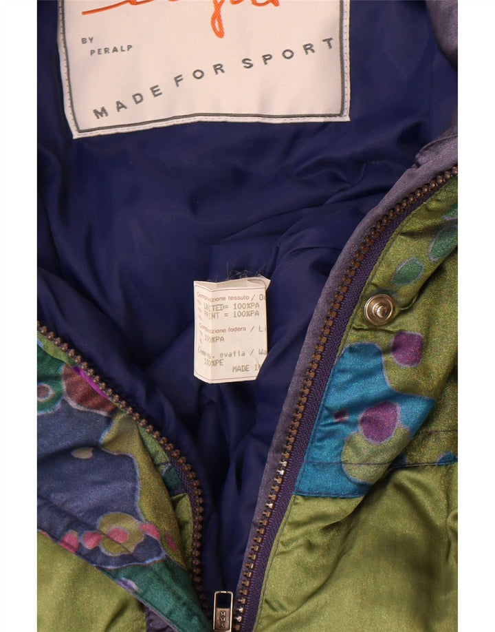 Ninety Eight Mono de esquí para mujer UK 40 Mediano Azul marino Colorblock