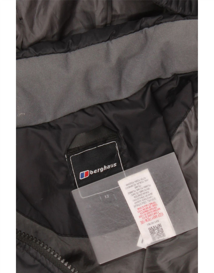 Berghaus Chaqueta acolchada con capucha para niño 12-13 años Poliamida negro