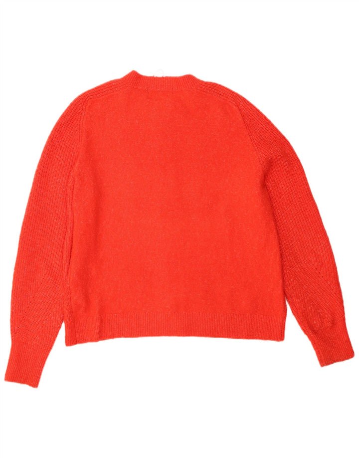 Marks & Spencer Suéter tipo cárdigan para mujer Reino Unido 44 Acrílico moteado naranja mediano