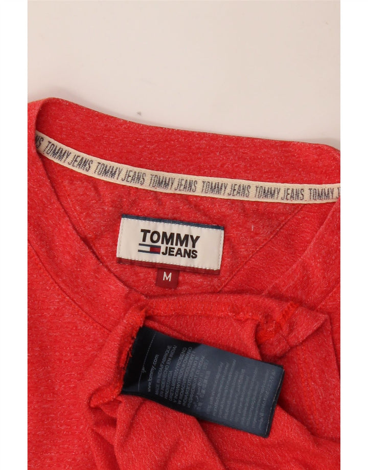TOMMY HILFIGER Camiseta para hombre Top mediano de algodón moteado rojo
