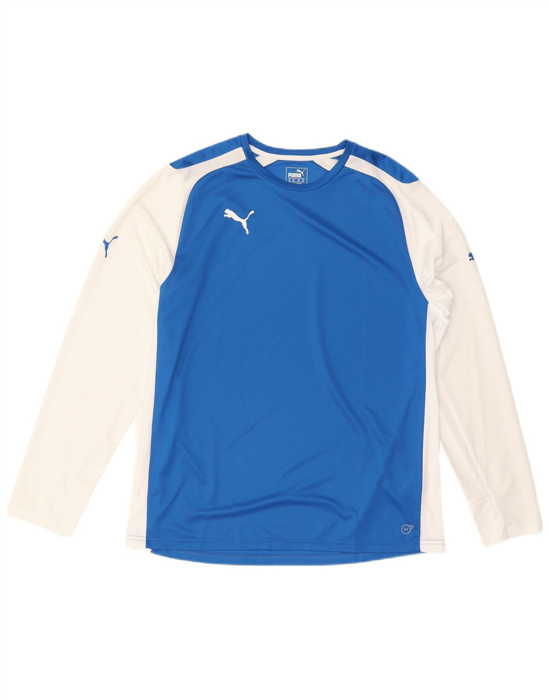 Puma Hombre Top Manga Larga XL Azul Colorblock Poliéster