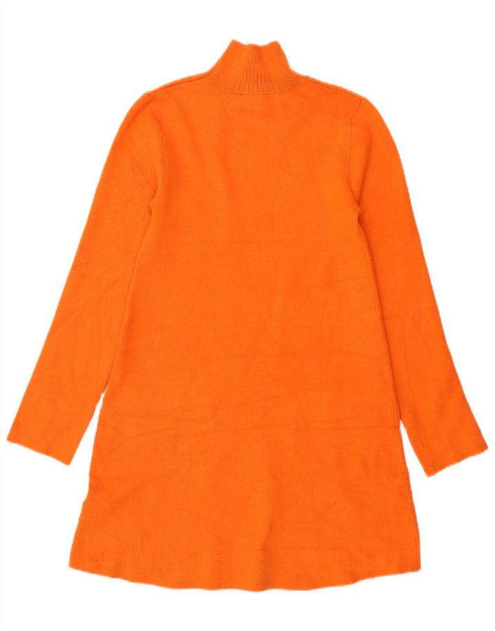 Zara Mujer Vestido Jersey UK 8 Small Naranja