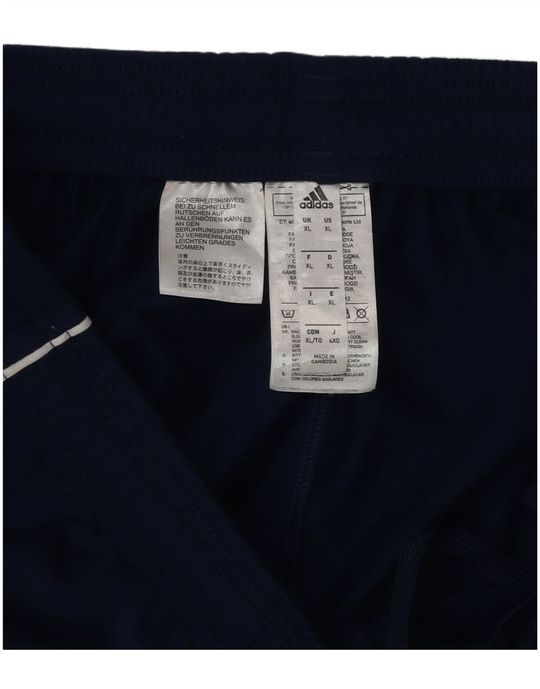 Adidas Hombre Pantalón Chándal Joggers XL Azul Marino Poliéster