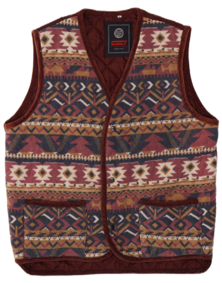 MASTER Chaleco polar para hombre UK 42 XL Poliéster Fair Isle multicolor