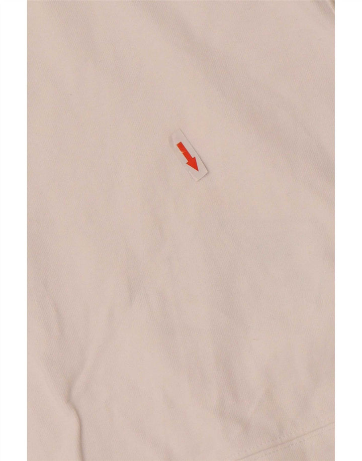 Calvin Klein Jeans Mujer Top Manga Larga Reino Unido 10 Pequeño Blanco