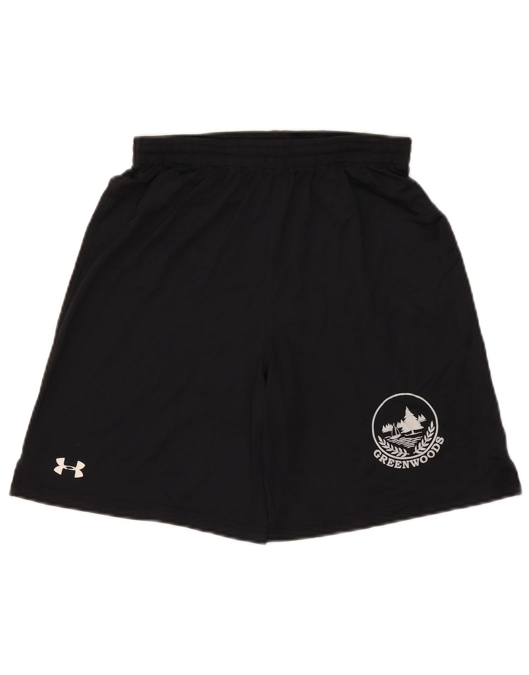 UNDER ARMOUR Pantalones cortos deportivos para niños 11-12 años Grande Poliéster negro