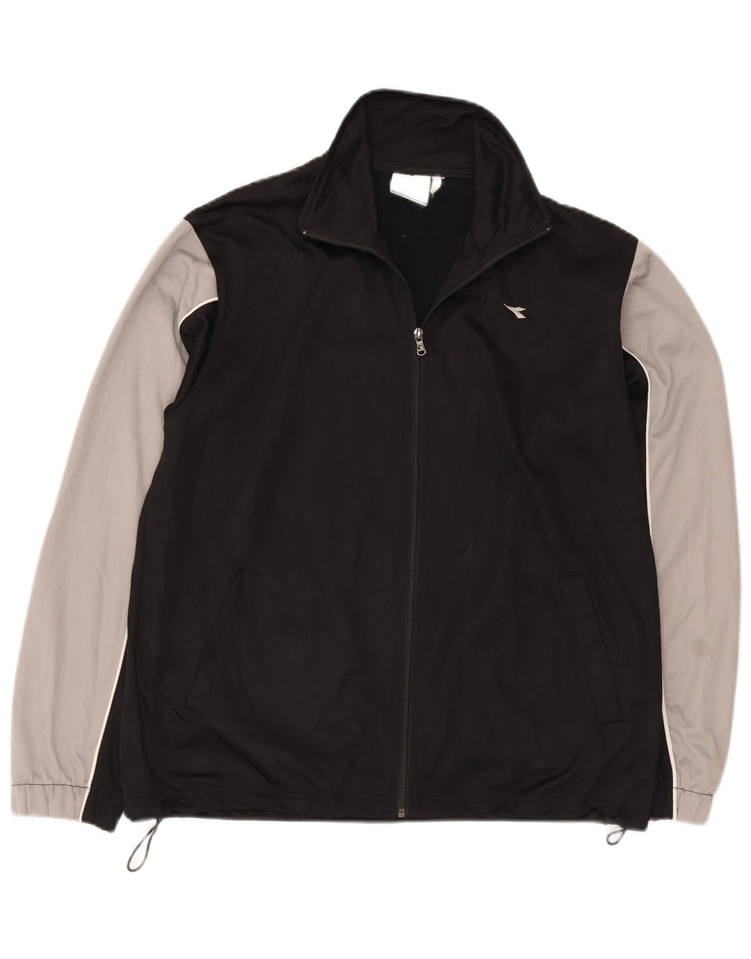Diadora Hombre Chándal Top Jacket Large Negro Colorblock Poliéster