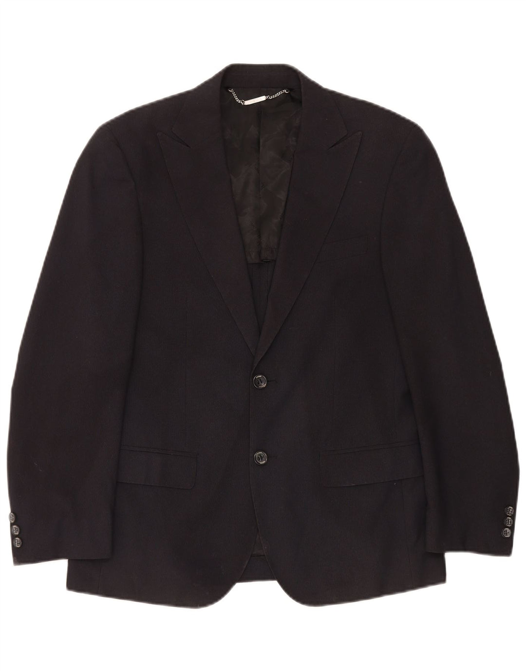 Guess By Marciano Chaqueta Blazer para Hombre IT 48 Raya Azul Marino Mediana