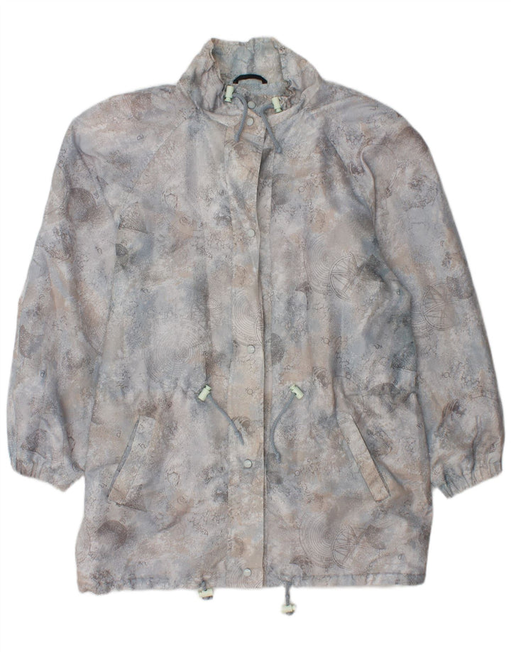 C&A Womens Abstract Pattern Rain Jacket UK 16 Large Multicoloured