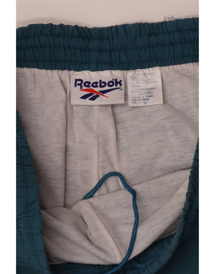 Reebok - Pantalón de chándal para hombre, color azul, nailon