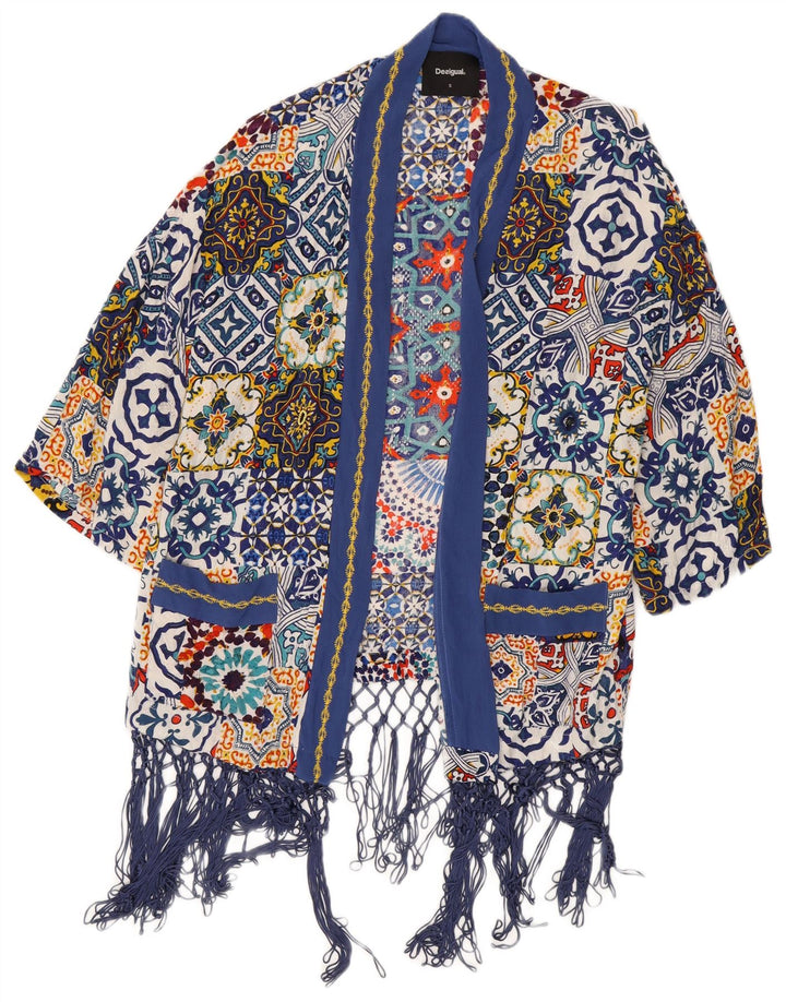 Desigual Cárdigan extragrande para mujer UK 10 Small Viscosa multicolor