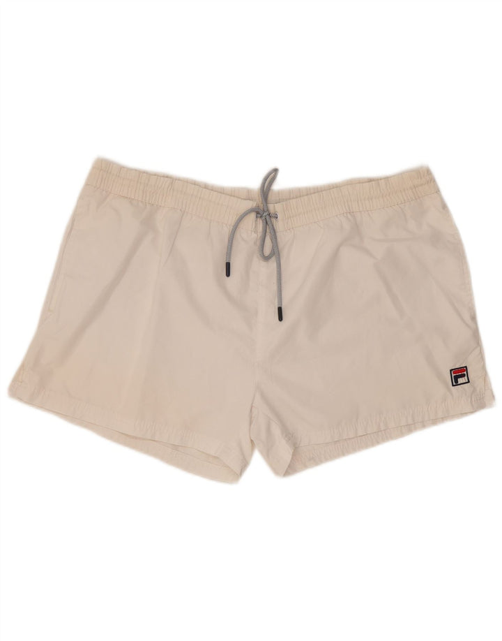FILA Shorts deportivos para mujer UK 20 2XL Blanco