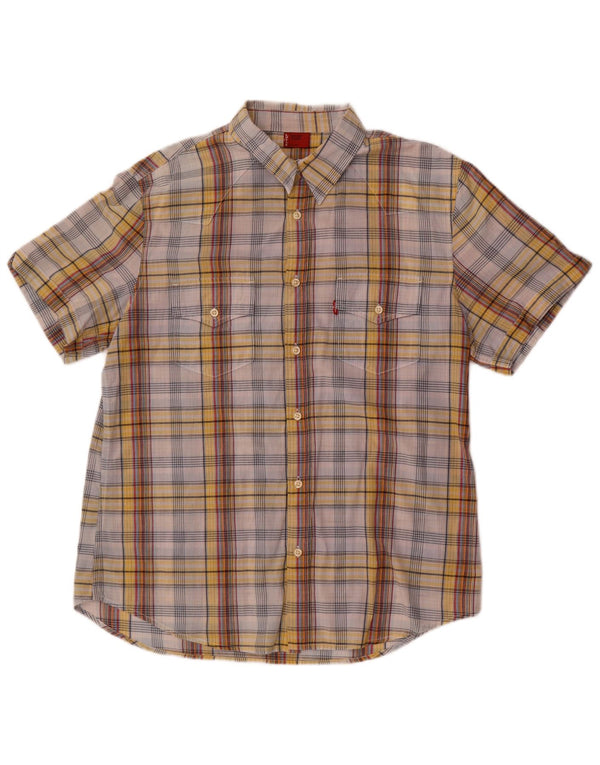 Camisa Levi's Hombre Manga Corta XL Cuadros Multicolor