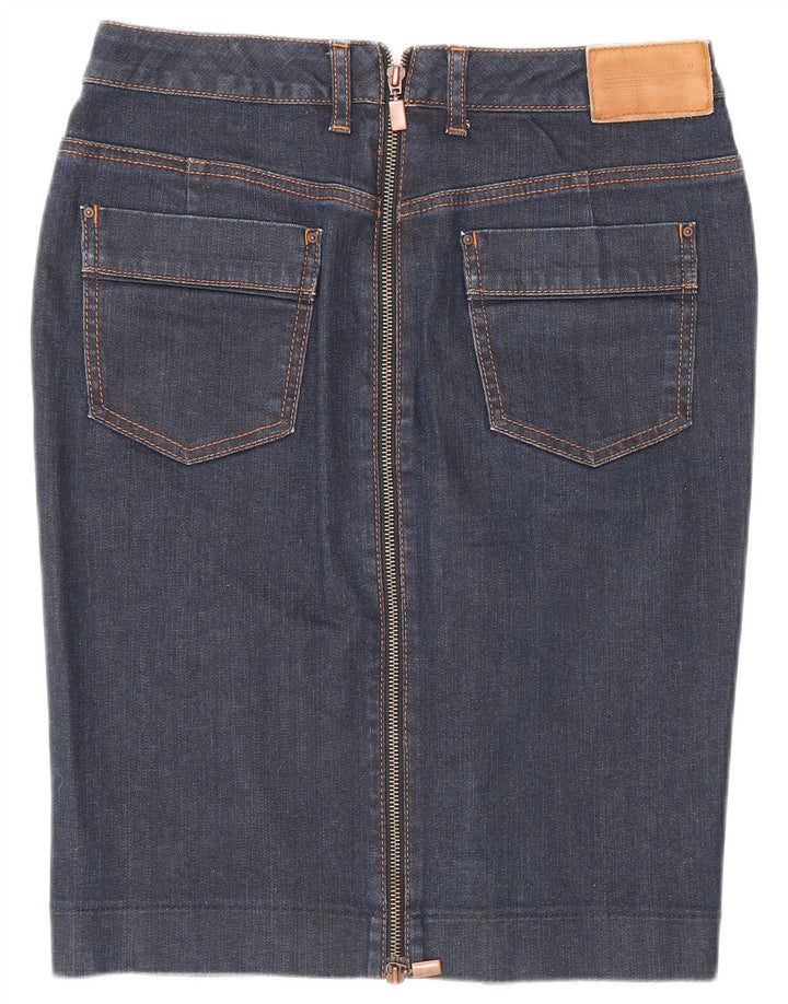 Zara Mujer Falda Vaquera EU 40 Medium W30 Azul Marino