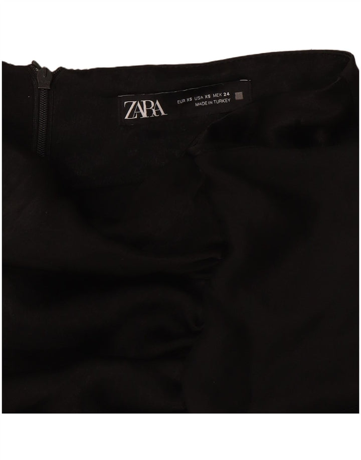 Zara Mujer Shorts Casuales XS W24 Negro