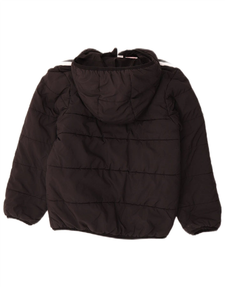 ADIDAS Chaqueta acolchada con capucha para niño 7-8 años Negro Poliéster