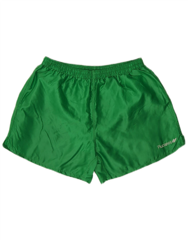 Rucanor Pantalones cortos deportivos para hombre Poliéster verde grande
