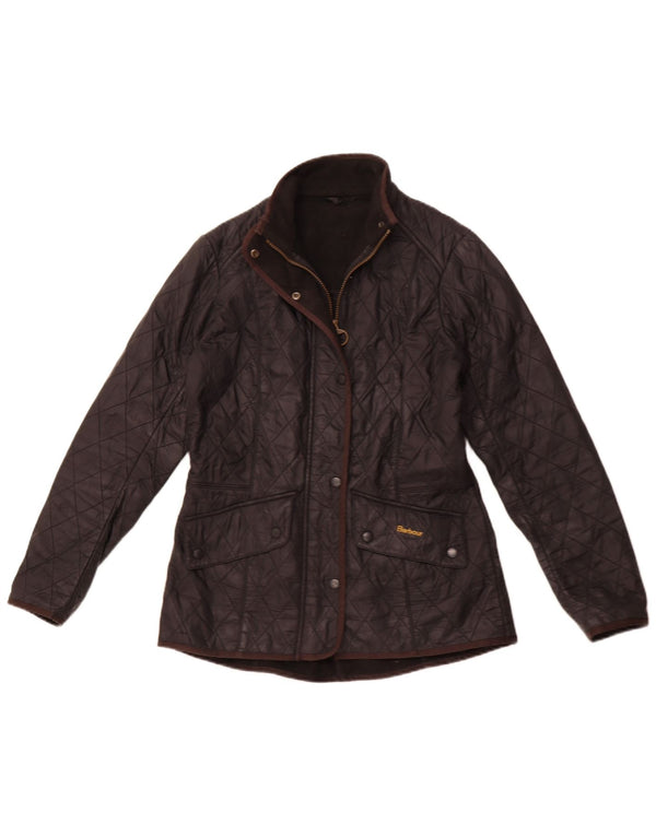 BARBOUR Chaqueta acolchada para mujer Reino Unido 12 Mediano Negro