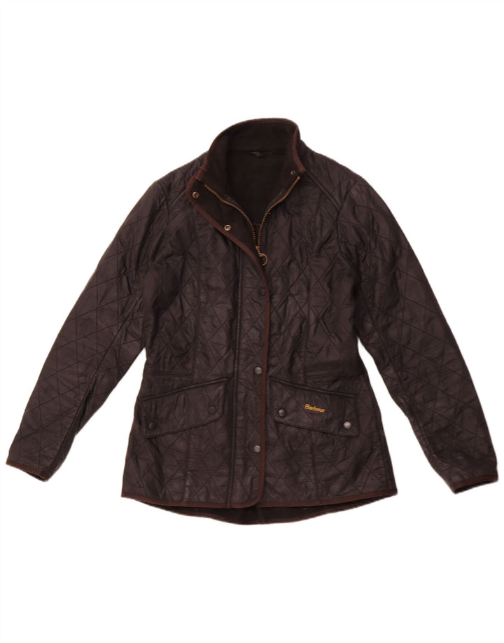 BARBOUR Chaqueta acolchada para mujer Reino Unido 12 Mediano Negro
