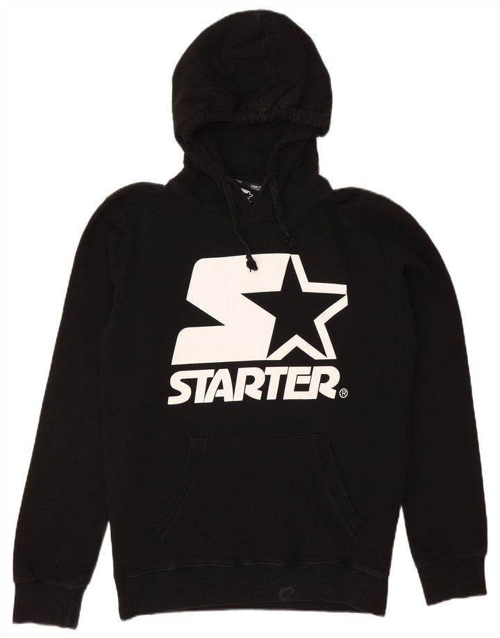 Starter Sudadera Con Capucha Gráfica Para Hombre Jersey Mediano Negro