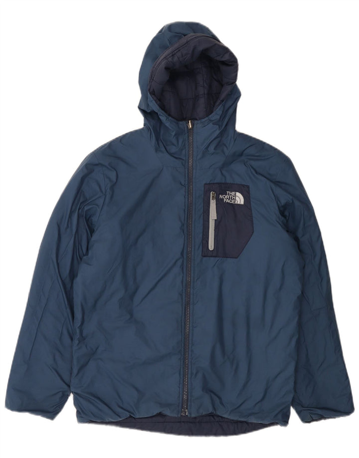THE NORTH FACE Chaqueta acolchada con capucha para niños 11-12 años Grande Azul marino