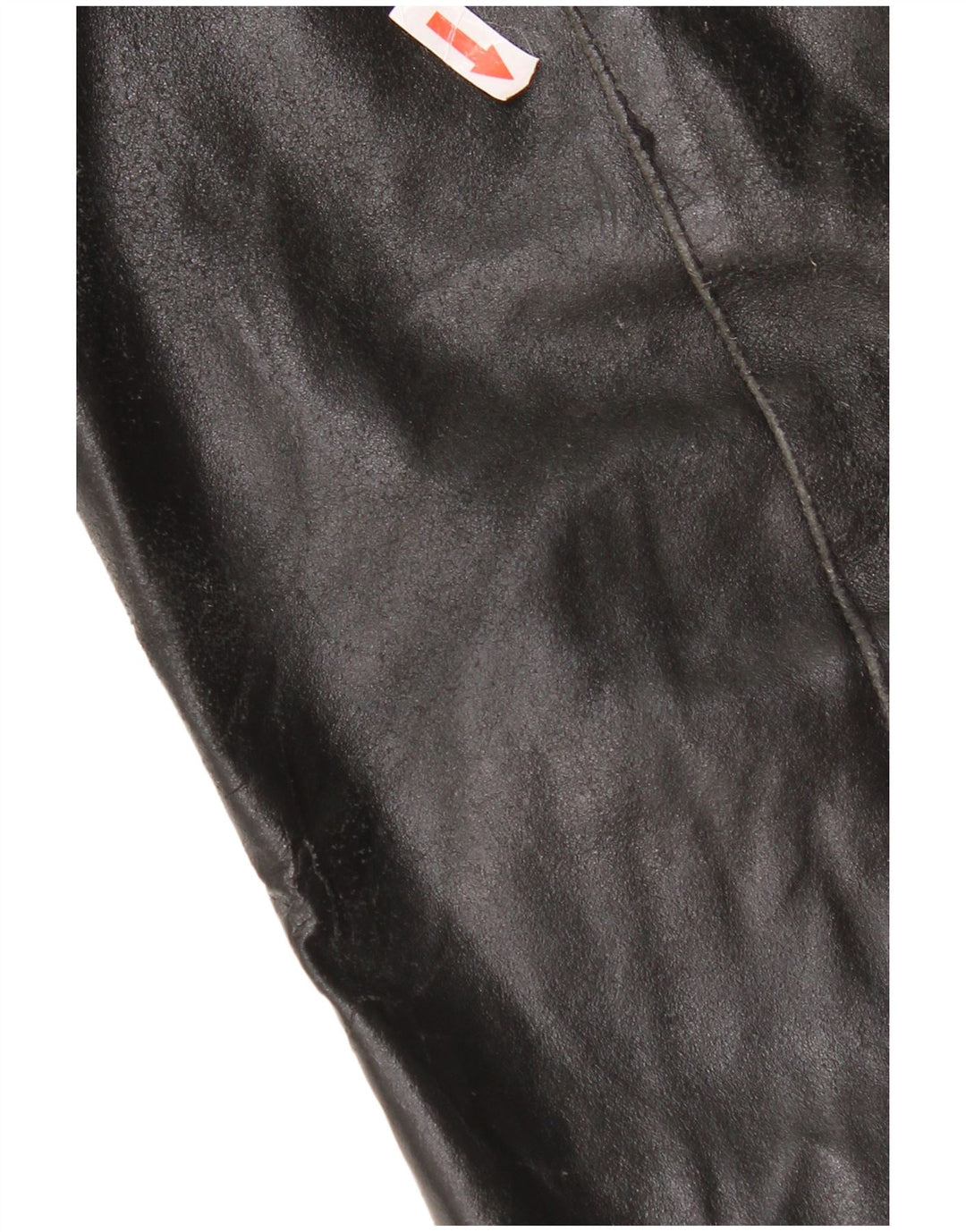 Vintage chaqueta de cuero para hombre Reino Unido 38 cuero negro medio