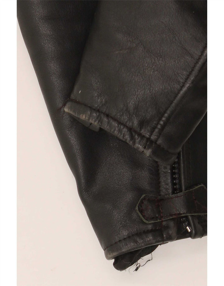 Belo Tours Chaqueta de cuero para hombre EU 50 Large Black
