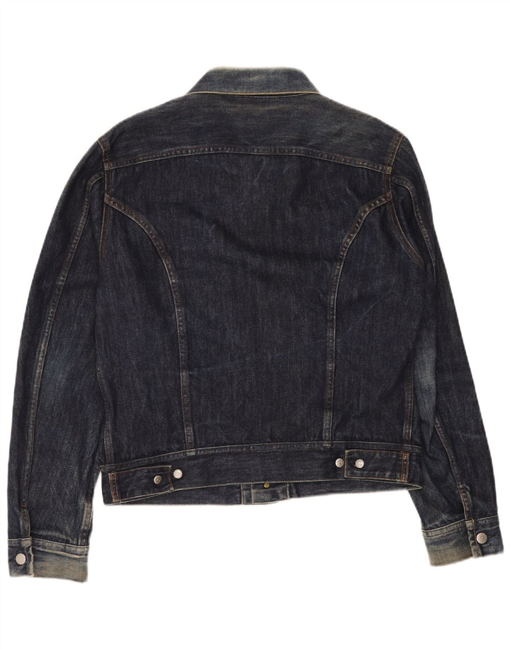 Diesel Chaqueta Vaquera para Mujer UK 44 Mediana Azul Marino Algodón