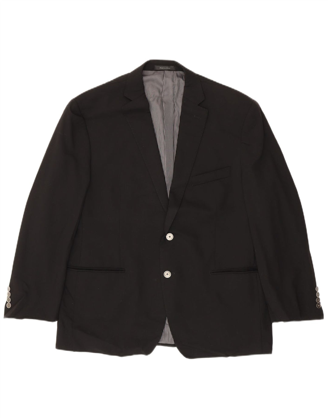 Calvin Klein Chaqueta tipo blazer de 2 botones para hombre Reino Unido 44 Grande Lana negra