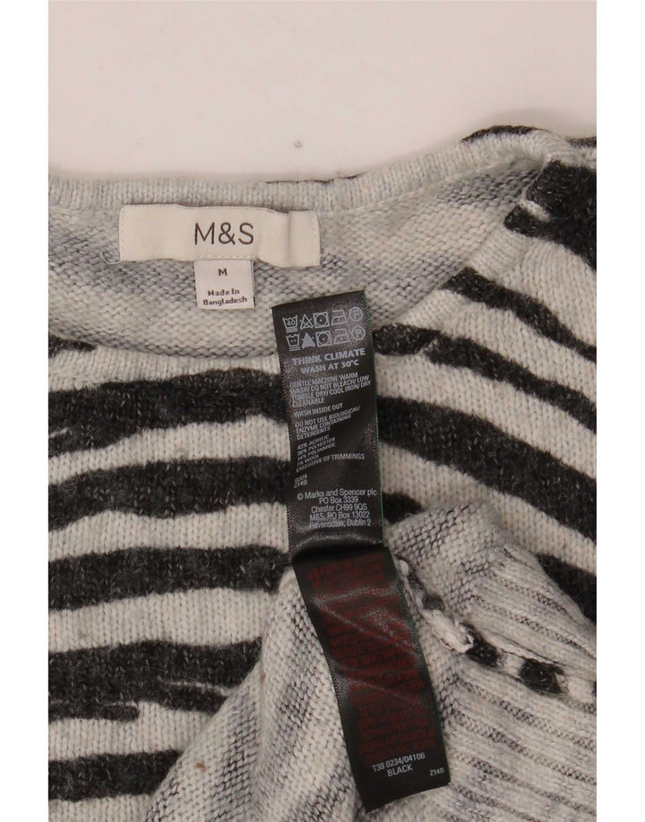Marks & Spencer - Jersey de cuello redondo para mujer, talla 40, talla M, color negro