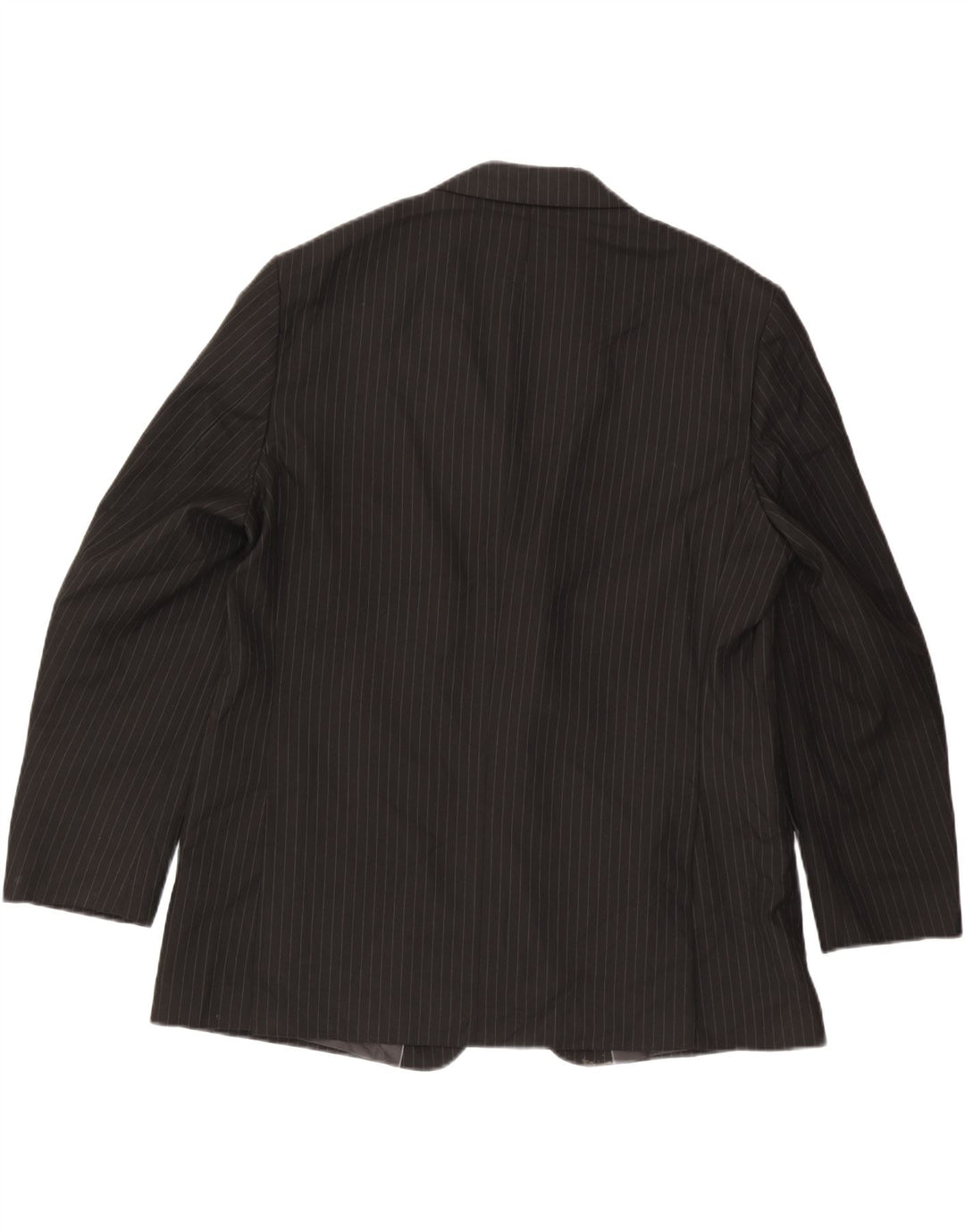 MARKS & SPENCER Chaqueta tipo blazer de 2 botones para hombre UK 46 3XL Negro a rayas