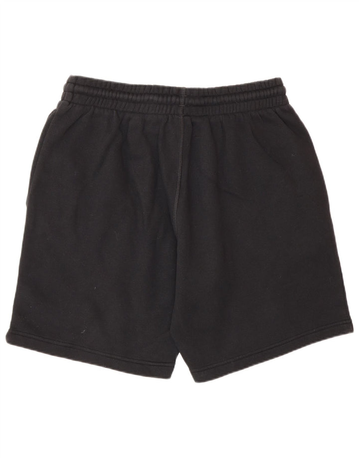 Reebok - Pantalones cortos deportivos para hombre, algodón negro mediano