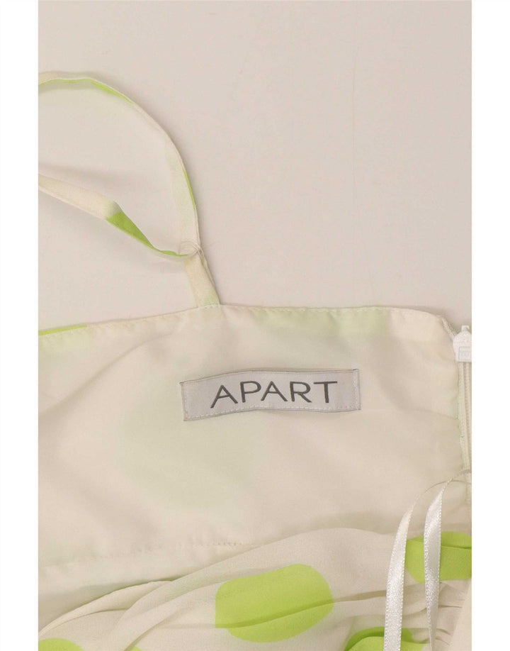 Apart Vestido de verano para mujer UK 40 Poliéster de lunares blancos medianos