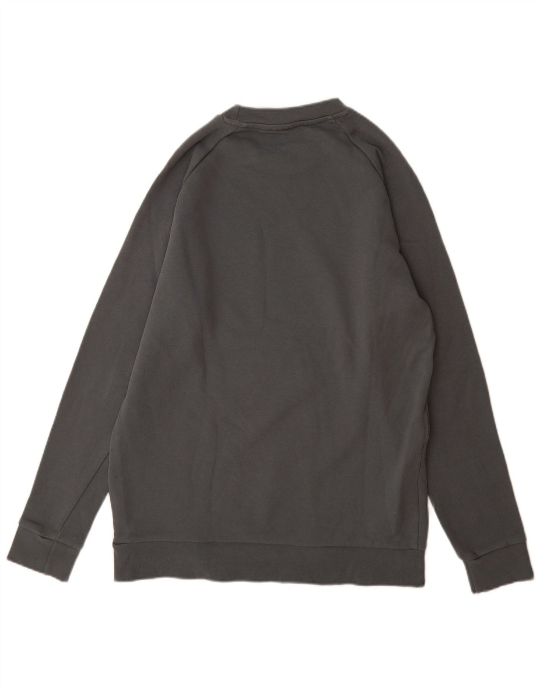 Adidas Hombre Sudadera Gráfica Jumper Algodón Gris Medio