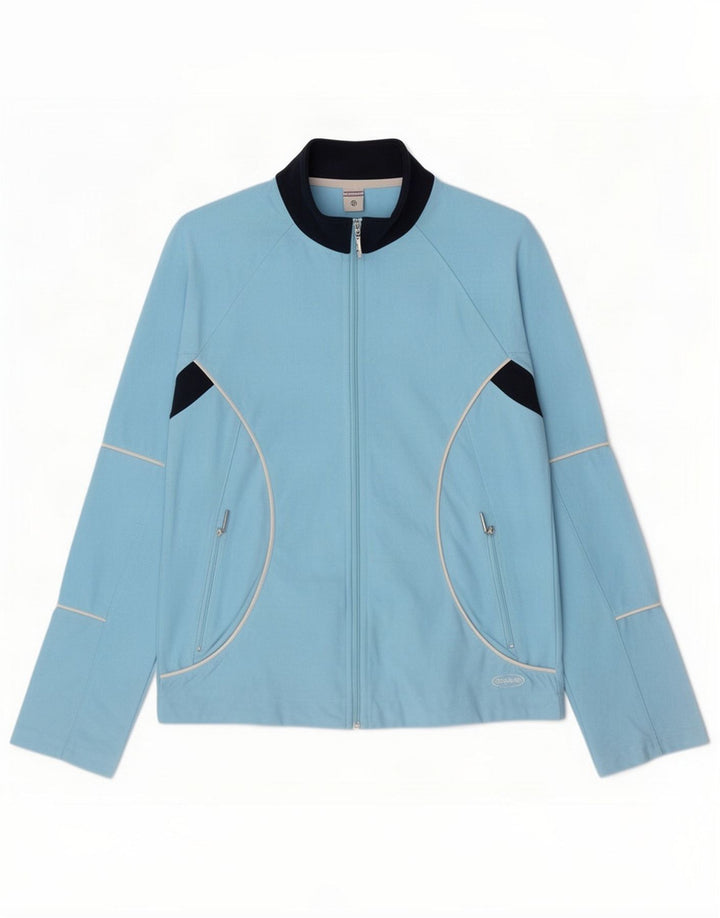 Chaqueta de chándal Brugi para mujer IT 44 Poliéster color block azul medio