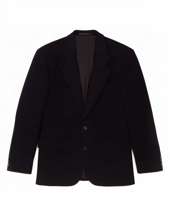 Hugo Boss Chaqueta tipo blazer de 2 botones para hombre EU 48 Lana azul marino mediana