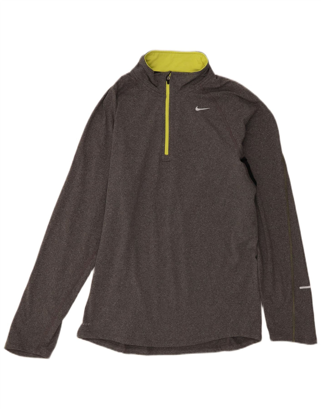 Nike Dri Fit - Chándal con cremallera y cuello para hombre, talla pequeña, color gris
