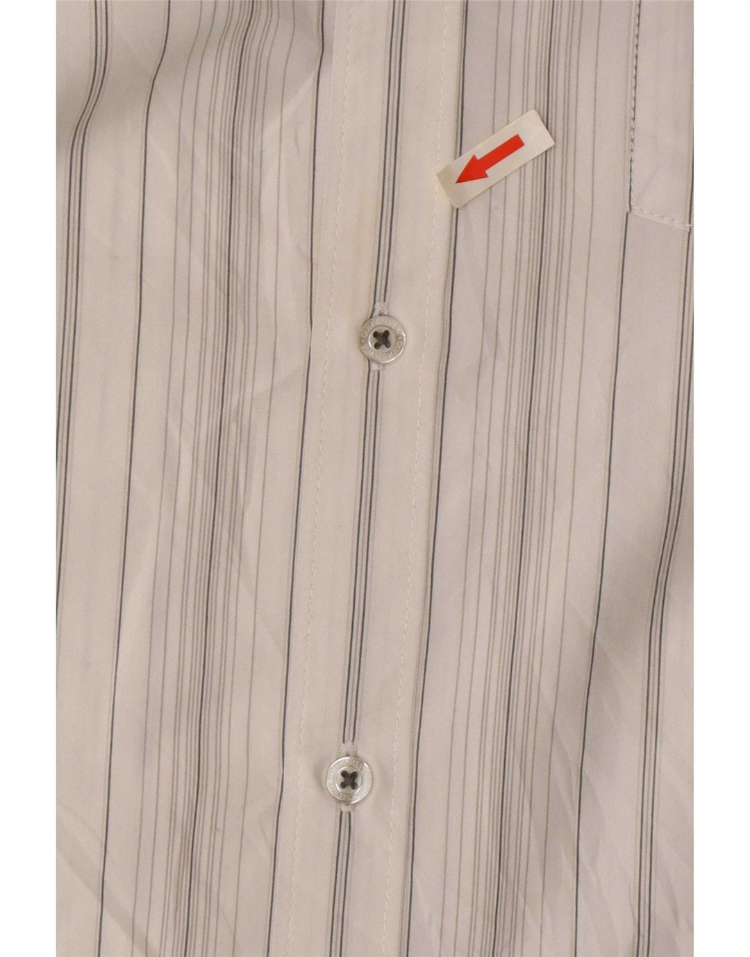Camisa Quiksilver Hombre Small White Rayas