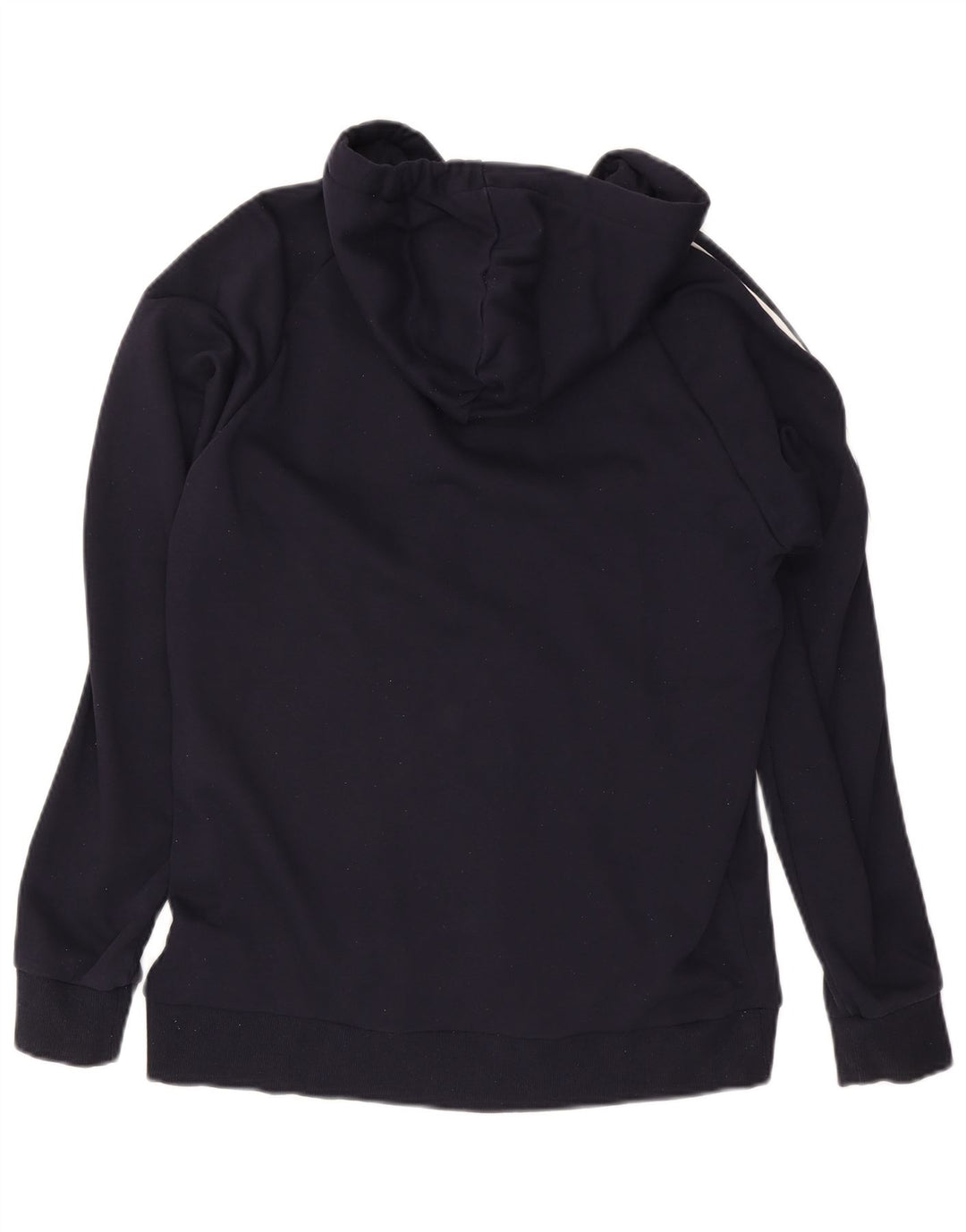 ADIDAS Sudadera con capucha y cremallera para hombre, talla grande, algodón azul marino