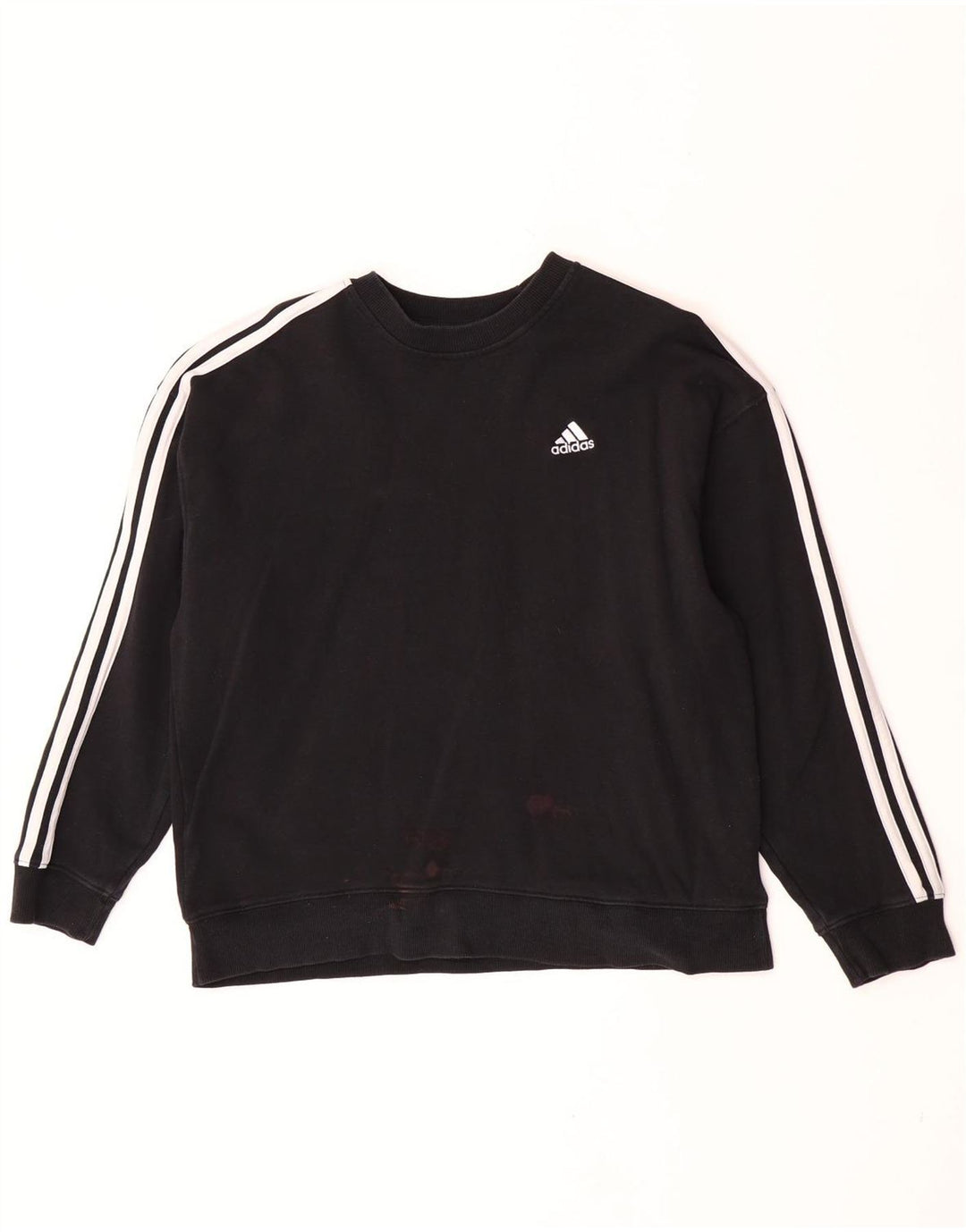 Adidas Mujer Sudadera Jumper UK 12/14 Mediano Negro Algodón